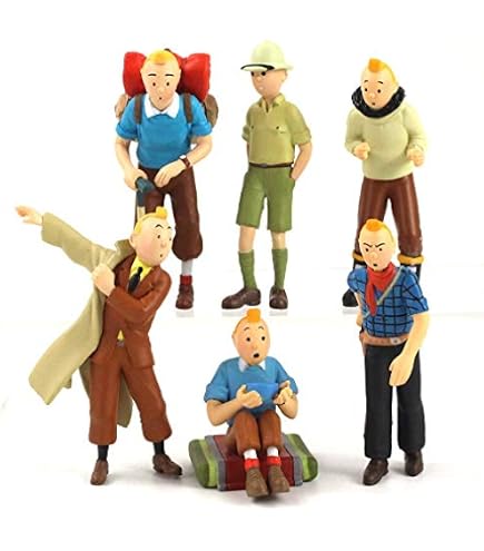 Buy Trunkin Tintin Aventures Set of 6 Action Figures Set B Model